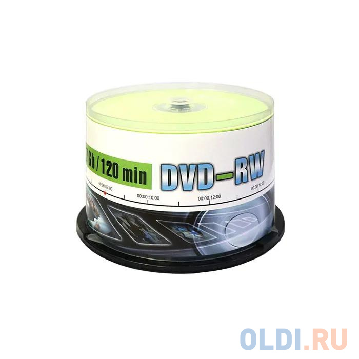 Диск DVD-RW Mirex 4.7 Gb, 4x, Cake Box (50), (50/300)