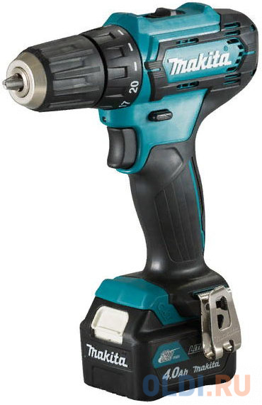 Дрель MAKITA HP333DWME  акк 12В,2х4АчLi-ion(слайдер),БЗП-10мм,0-450\\1700об\\м,30\\14Нм,1.1кг,чем,подсв в Москвe