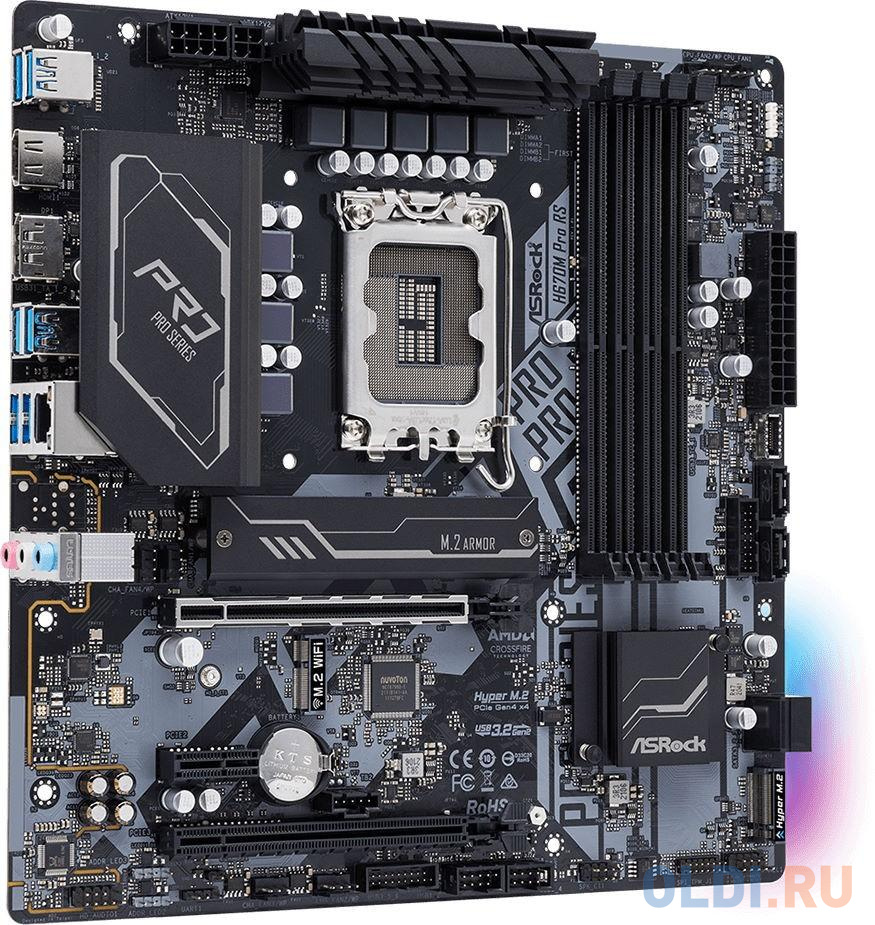 Материнская плата ASRock H670M PRO RS