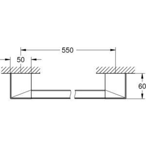 Поручень для ванны Grohe Selection Cube (40807000)