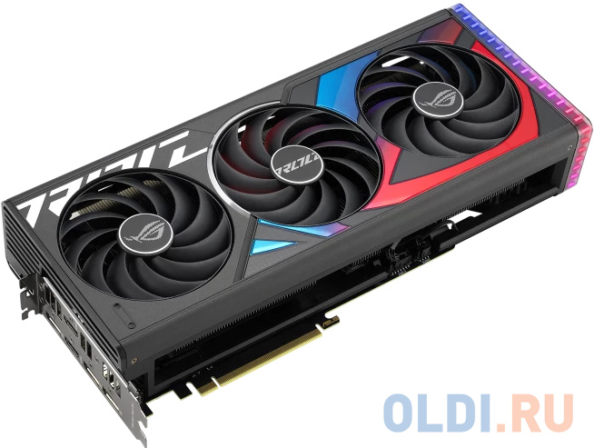 Видеокарта Asus PCI-E 4.0 ROG-STRIX-RTX4070TIS-O16G-GAMING NVIDIA GeForce RTX 4070TI Super 16Gb 256bit GDDR6X 2670/21000 HDMIx2 DPx3 HDCP Ret в Москвe