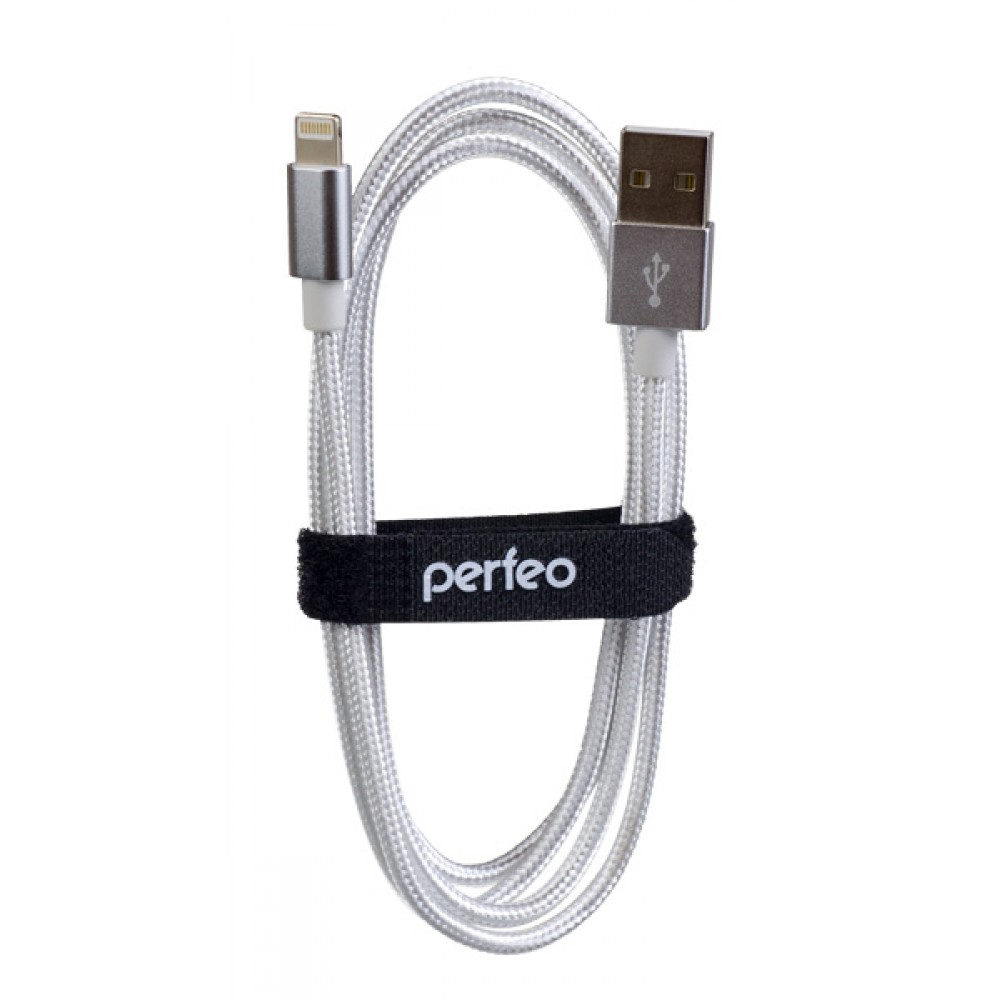Кабель Lightning 8-pin-USB, 3 м, белый, PERFEO (I4302)