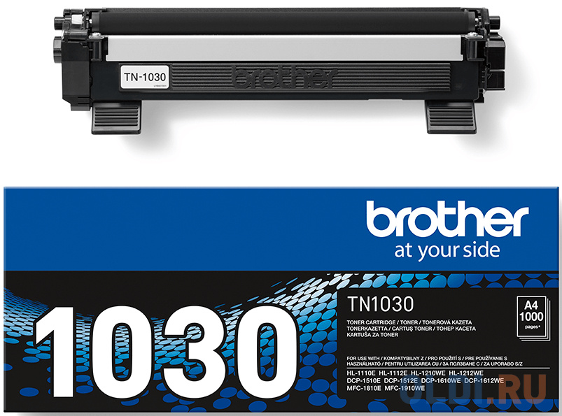 Brother TN1030 Картридж для HL-1110E/HL-1112E/HL-1210WE/HL-1210WE/HL-1212WE/DCP-1510E/DCP-1512E/DCP-1610WE/DCP-1612WE/MFC-1810E/MFC-1910E (2 500 стр.)