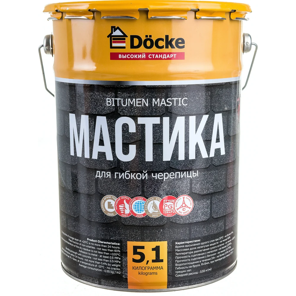 Мастика для гибкой черепицы DOCKE