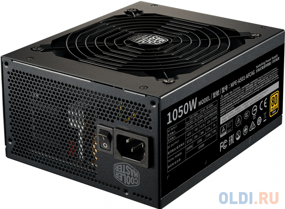 Блок питания 1050 Ватт/ Power Supply Cooler Master MWE Gold V2,FM1050W ATX3.0 A/EU Cable