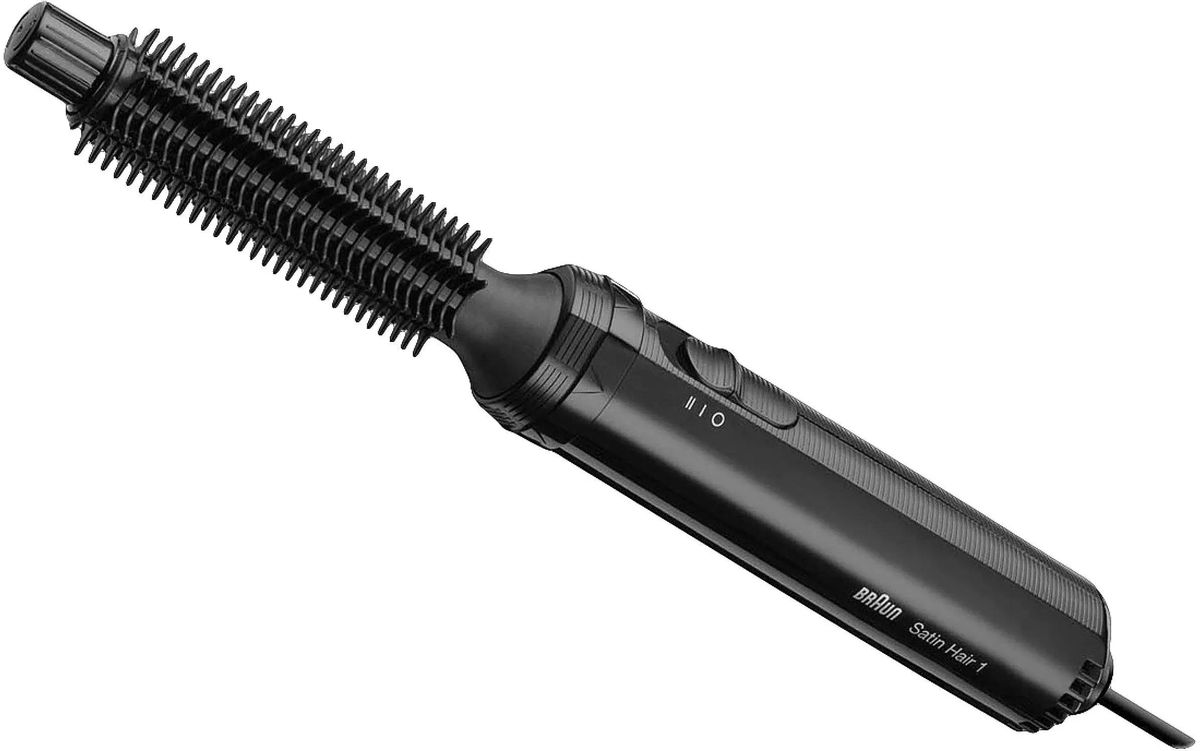 Фен-щетка Braun Satin Hair 1 BRAS110E 200 Вт, режимов: 2, насадок: 1, черный (BRAS110E)