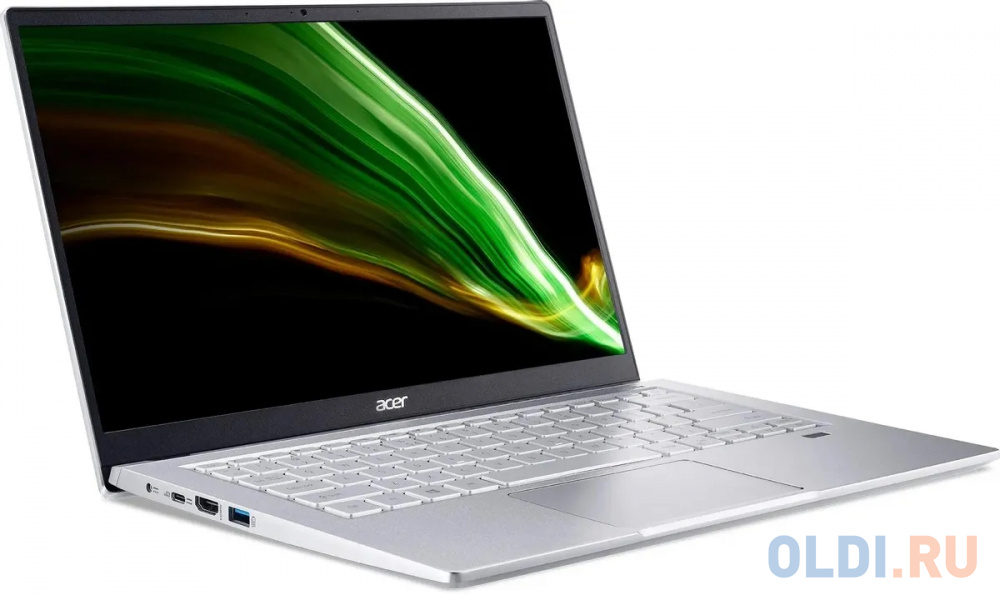 Ноутбук Acer Swift 3 SF314-43 Ryzen 7 5700U 16Gb SSD512Gb AMD Radeon 14" IPS FHD (1920x1080) noOS silver WiFi BT Cam (NX.AB1ER.011) в Москвe