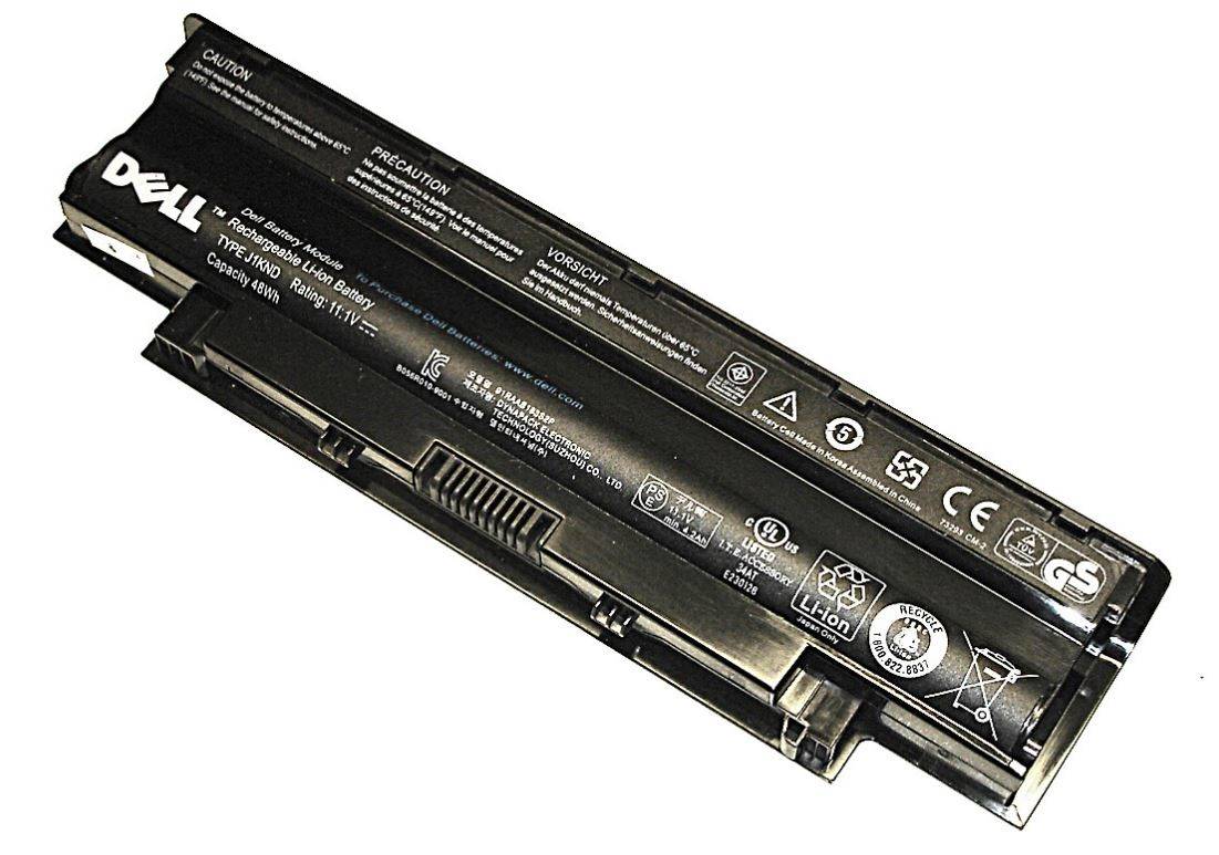 Аккумуляторная батарея Dell J1KND оригинальная для Dell Inspiron N5110 / N4110 / N5010R / N5030 / N7010 / 15-3520 / Vostro 1440 / 1450 / 1540 / 1550 / 3450 / 3550 / 3750, 11.1V, 48Wh, черный, техническая упаковка (J1KND-SP)