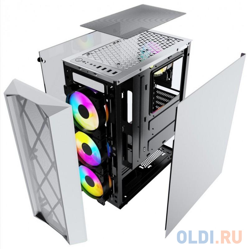 Корпус ATX Powercase CMRMW-L4 Без БП белый