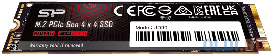 Solid State Disk Silicon Power UD90 250Gb PCIe Gen4x4 M.2 PCI-Express (PCIe) SP250GBP44UD9005