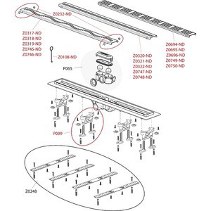 Душевой лоток AlcaPlast APZ10 Simple с решеткой матовый хром (APZ10-850M / AG100401850)