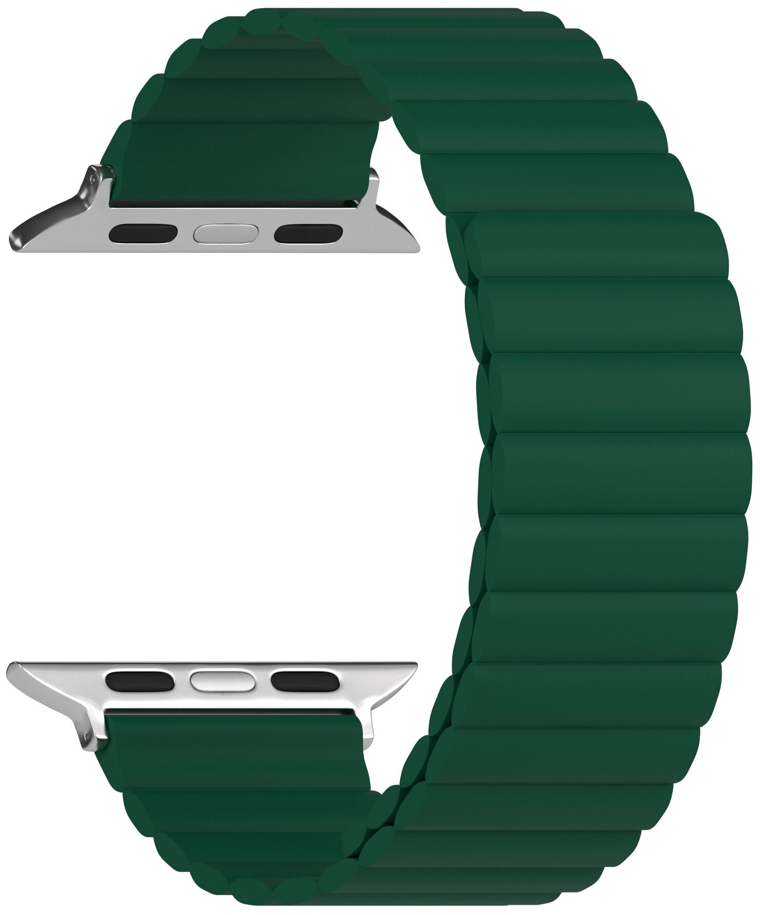 Ремешок Lyambda Acrux для Apple Watch, 38-40 мм, силикон, зеленый (DSJ-30-40-GN)