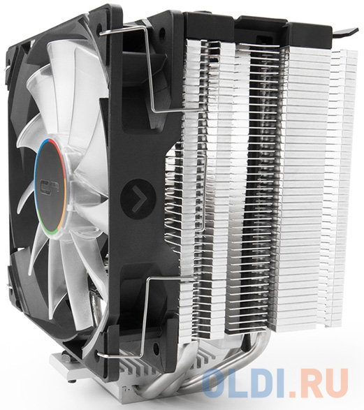 Кулер для процессора Cryorig H7 Quad Lumi, высота 160 мм, 300-1600 об/мин, 25 дБА, PWM, RGB