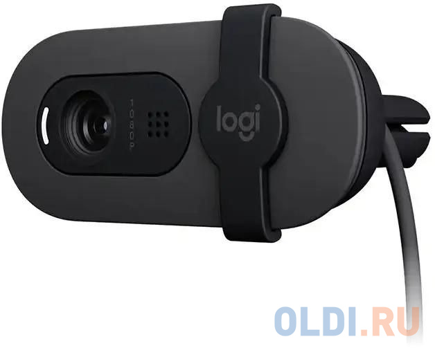 Камера Web Logitech HD Webcam Brio 100 Full графитовый 2Mpix (1920x1080) USB Type-C с микрофоном (960-001587)