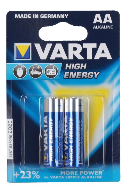 Батарея Varta High Energy, AA (LR6), 1.5V, 2шт. (04906121412)