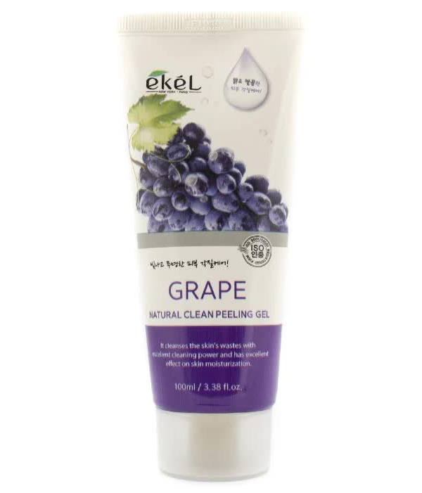 Пилинг-скатка с экстрактом винограда EKEL Natural Clean peeling gel Grape, 100мл в Москвe