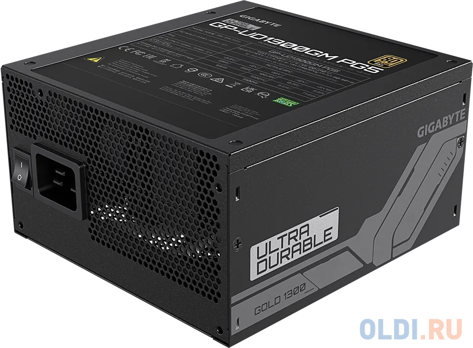 Блок питания Gigabyte ATX 1300W GP-UD1300GM PG5 Gen.5 80+ gold (24+4+4pin) APFC 120mm fan 8xSATA Cab Manag RTL