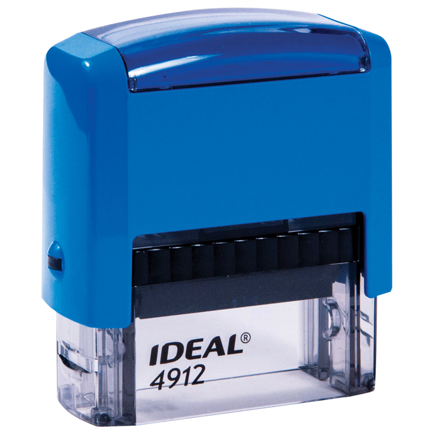 Штамп самонаборный 4-строчный, размер оттиска 47х18 мм, синий без рамки, TRODAT IDEAL 4912 P2, КАССЫ, 125427