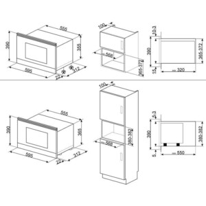 Встраиваемая микроволновая печь Smeg MP822NPO в Москвe