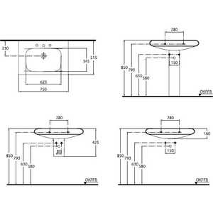 Полупьедестал Ideal Standard Motion (W310401) в Москвe