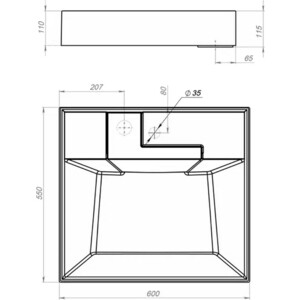 Раковина над стиральной машиной ALTASAN Vilora 60x55 (UPP60VILORAs) в Москвe