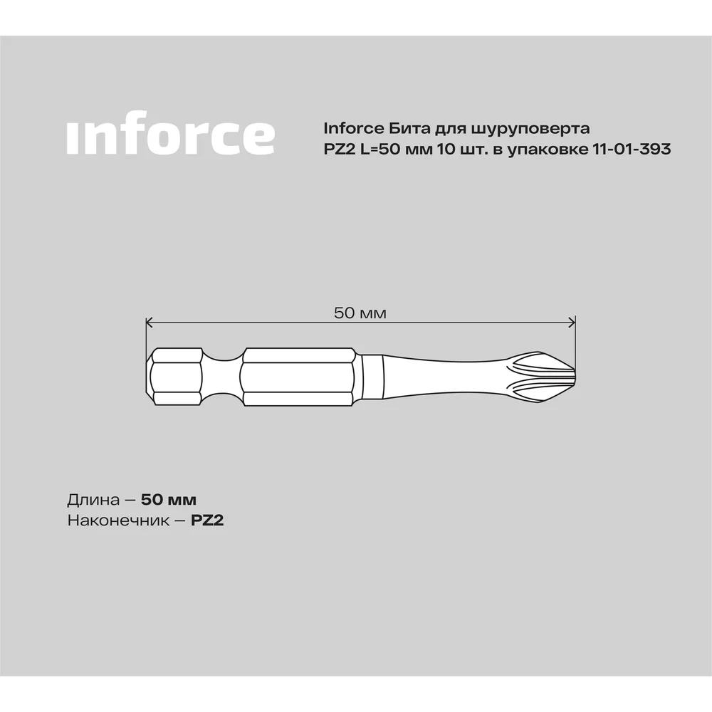 Бита для шуруповерта Inforce в Москвe