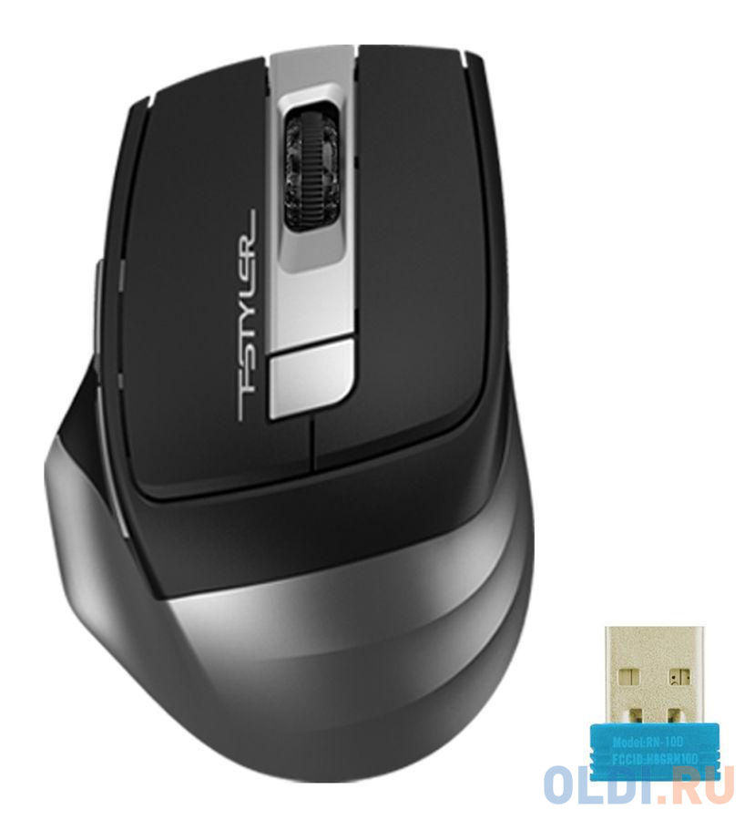 Мышь беспроводная A4TECH Fstyler FB35C серый чёрный USB + Bluetooth