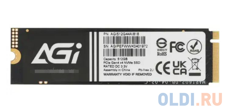 512GB AGI AI818 SSD Client AGI512G44AI818