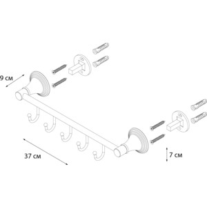 Планка с 5 крючками Fixsen Best (FX-71605-5)