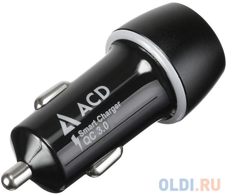 Автомобильное зарядное устройство ACD ACD-С362Q-V1B 3/2/1.5 А USB-C черный