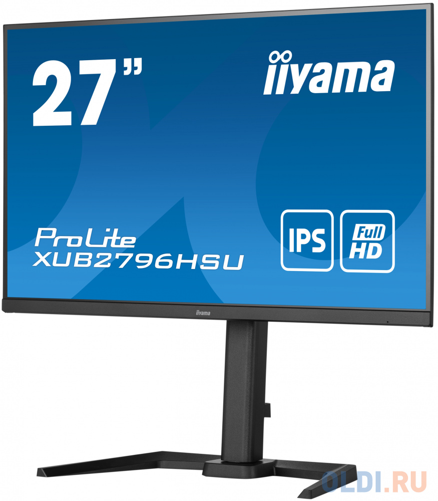 Монитор LCD 27'' 16:9 1920х1080(FHD) IPS, nonGLARE, 250cd/m2, H178°/V178°, 1000:1, 80M:1, 16,7 миллионов цветов, 1ms, VGA, HDMI, DP, USB-Hub