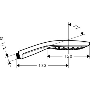 Ручной душ Hansgrohe Raindance Select S 150 3 режима (28587000) в Москвe