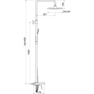 Душевая система Gappo G2450 черная (6959477653773) в Москвe