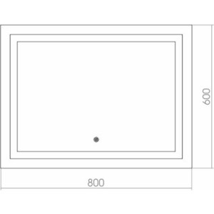 Зеркало Mixline Ливия 80х60 с подсветкой, сенсор (4620001985302) в Москвe