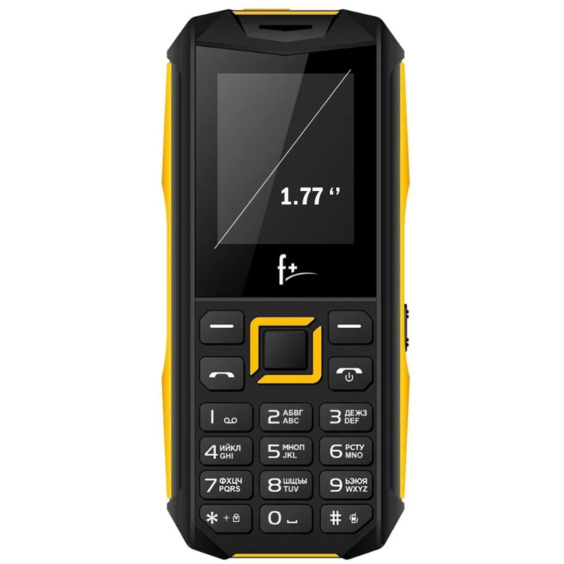 Сотовый телефон F+ PR170 Black-Yellow