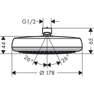 Верхний душ Hansgrohe Crometta 160 (26577000)