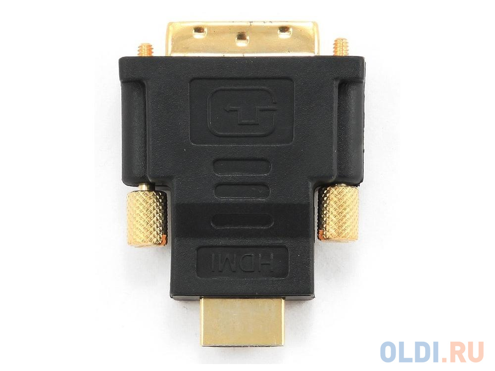 Переходник HDMI M - DVI M Gembird золотые разъемы пакет A-HDMI-DVI-1