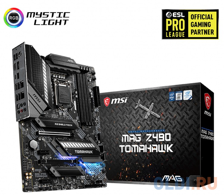 Материнская плата MSI MAG Z490 TOMAHAWK Socket 1200 Z490 4xDDR4 2xPCI-E 16x 2xPCI-E 1x 6 ATX Retail