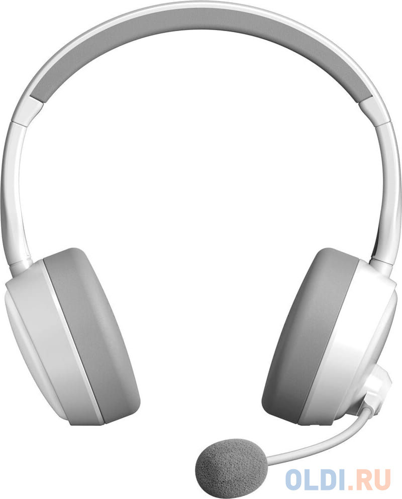 Наушники с микрофоном A4Tech BH230 белый/серый мониторные BT оголовье (BH230 WHITE)