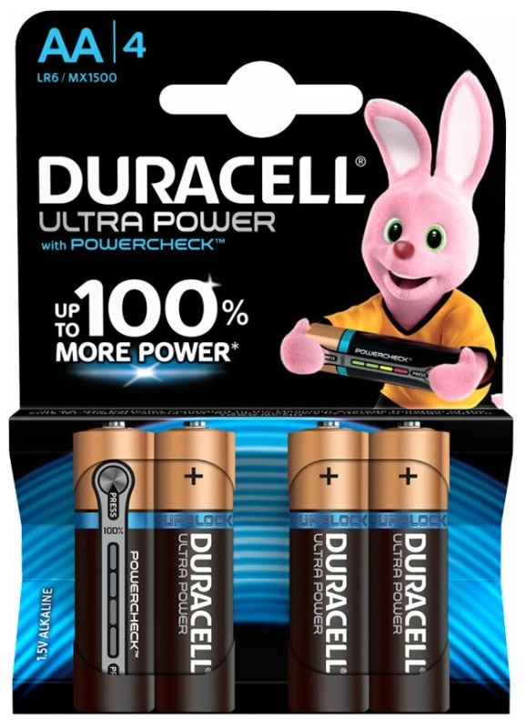 Батарейка Duracell LR6 4BL Ultra Power (4/80) 01-00012719