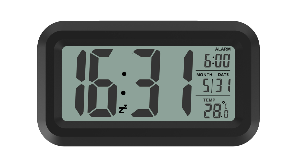 Часы Ritmix CAT-100, - подсветка, от батарейки, черный