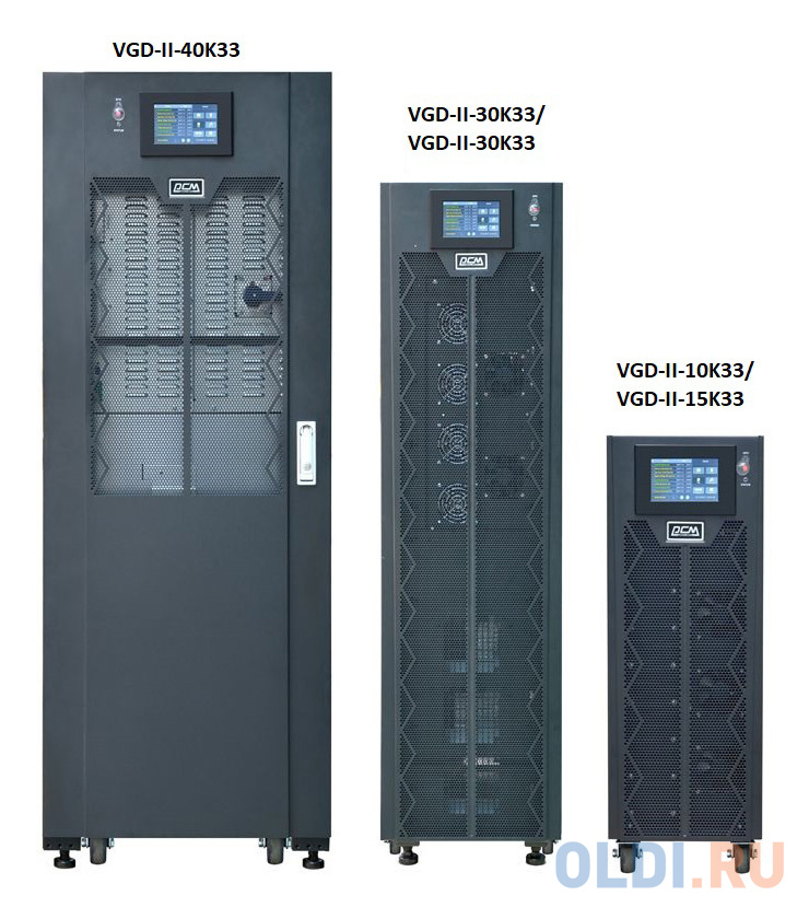 Источник бесперебойного питания Powercom VGD-II-10K33 10000Вт 10000ВА черный в Москвe