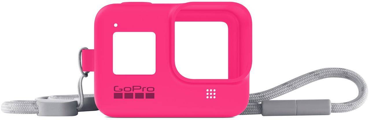 Защитный чехол для экшн-камер GoPro Sleeve + Lanyard розовый (acsst-011)