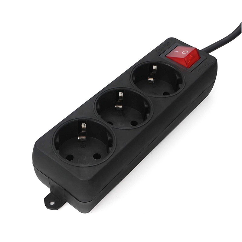 Удлинитель Гарнизон 3 Sockets 3m Black EL-NB-G3-B-3