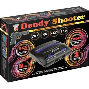 Игровая приставка Dendy Shooter 260 игр + световой пистолет в Москвe