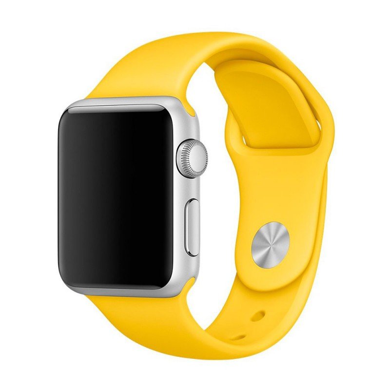 Ремешок Sport Band для Apple Watch, S, силикон, желтый (107230)