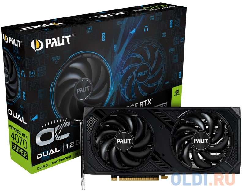 Видеокарта Palit nVidia GeForce RTX 4070 SUPER Dual OC 12288Mb