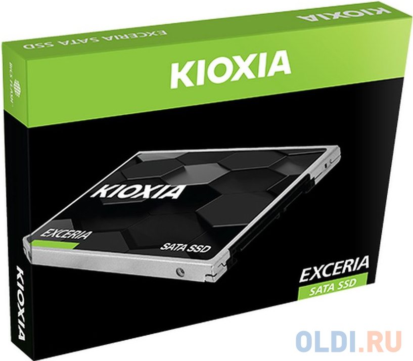 Твердотельный накопитель SSD 2.5" KIOXIA (Toshiba) 960Gb Exceria <LTC10Z960GG8> Retail (аналог TR200) (SATA3, 555/540Mbs, 88000IOPs, 3D BiC