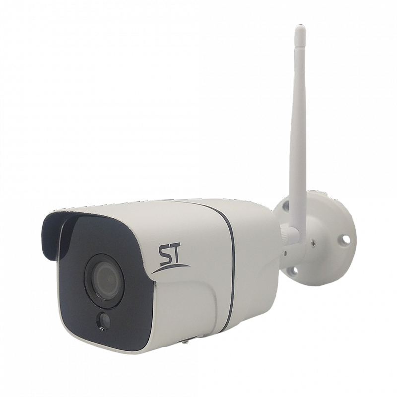 IP-камера Space Technology ST-S2531 WiFi (2,8mm) 2.8мм, уличная, корпусная, 2Мпикс, CMOS, до 1920x1080, до 25кадров/с, ИК подсветка 25м, WiFi, -45 °C/+60 °C, белый/черный (ST-S2531 WiFi (2,8mm) IP Видеокамера, 2MP)