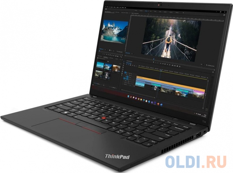 Ноутбук Lenovo ThinkPad T14 Gen4 / 14" WUXGA (1920x1200) IPS 300nits / i5-1335U / 16GB DDR5 / SSD 51